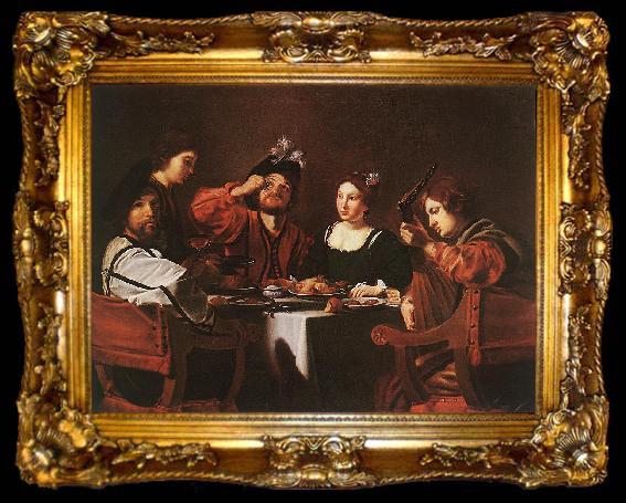 framed  TOURNIER, Nicolas Merry Company ioy, ta009-2